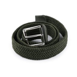 Pásek pružný šíře 3,2 cm unisex, barva 4 zelená khaki