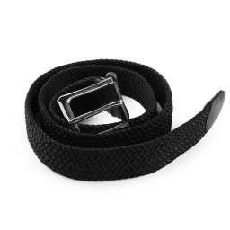 Pásek pružný šíře 3,2 cm unisex, barva 7 černá