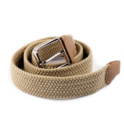 Pásek pružný šíře 3,2 cm unisex, barva 9 béžová