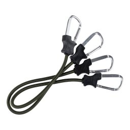 FOSCO gumicuk 60 cm s karabinami 2 kusy ZELENÝ