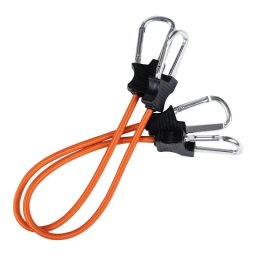 FOSCO gumicuk 60 cm s karabinami 2 kusy ORANŽOVÝ