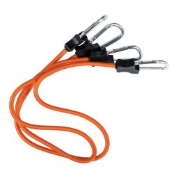 FOSCO gumicuk 90 cm s karabinami 2 kusy ORANŽOVÝ
