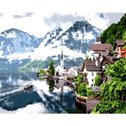 Gaira® Malování podle čísel Jezero Hallstatt M99375