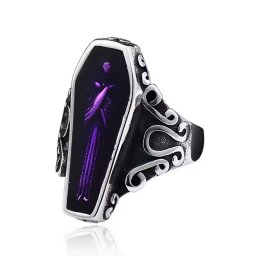 prsten Purple Coffin - SS8-501R