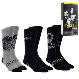 ponožky set 3 párů - dárková krabička QUEEN - PERRI´S SOCKS - QUD170-046-O-M