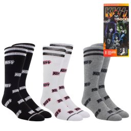 ponožky set 3 párů - dárková krabička KISS - PERRI´S SOCKS - KSE370-088-O-M