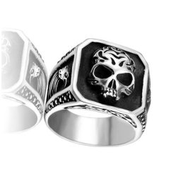 prsten Biker Mysterious Skull - SS8-740R