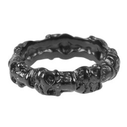 prsten Skeleton Hand Skull - Black - SS8-373R black