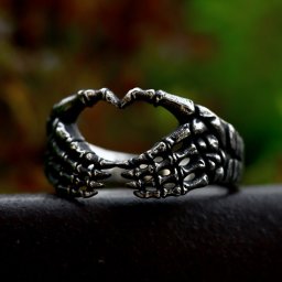 prsten Zombie Heart Head - SS8-1062R