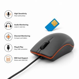 Odposlech GSM v USB myši - odposlouchávací zařízení (ploštice) přes 4G SIM