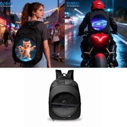 Batoh s holografickým projektorem - reklamní 3D LED (displej) s Wifi na mobil