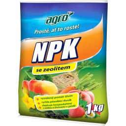 AGRO Univerzální minerální hnojivo NPK se zeolitem 1 kg AG02400022010