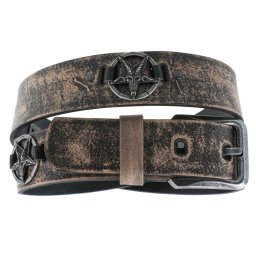 pásek Baphomet - brown - LSF2 30