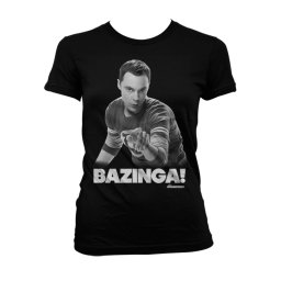 dámské tričko Big Bang Theory - Sheldon Says BAZINGA! - HYBRIS - WB-5-TBBT010-H29-15