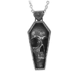 náhrdelník s přívěskem Skull Coffin - SS8-869P