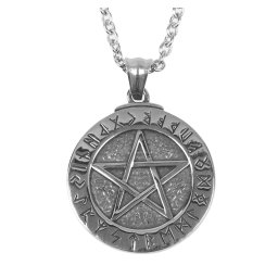náhrdelník s přívěskem Viking Pentagram - SS8-275P