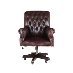 indickynabytek.cz - Kancelářská židle Chesterfield Office chair z pravé hovězí kůže New Red