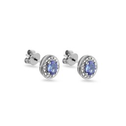 Tanzanitové náušnice 0,33 ct Kayia, bílé zlato, 14K IZBR091AN