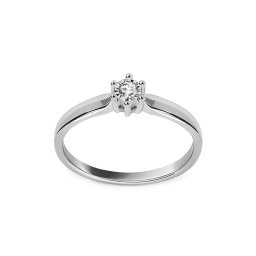 Zásnubní diamantový prsten 0,100 ct ROYBR156