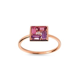 Prsten zdobený turmalínem a ametystem 0,46 ct DIHU119RP