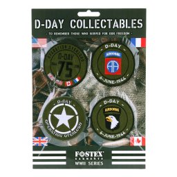 FOSTEX nášivky D-DAY sada 4 kusy