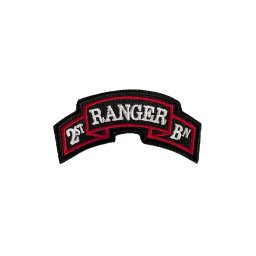 NAVYS nášivka oblouček 2st RANGER BATTALION - ČERNÁ
