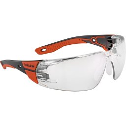 Brýle ochranné RUSH+ 2.0 ČIRÁ skla ČERVENÉ vel. M/L
