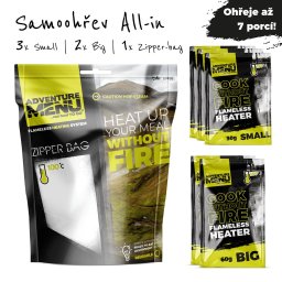 ADVENTURE MENU samoohřev ALL IN (3x30g + 2x60g + zipper bag) - ADM