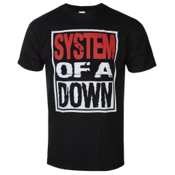tričko pánské System Of A Down - Logo - Black - HYBRIS - WMX-1-SOAD006-H92-3-BK