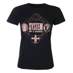 dámské tričko System Of A Down - Tech Circles - Black - HYBRIS - WMX-5-SOAD008-BK
