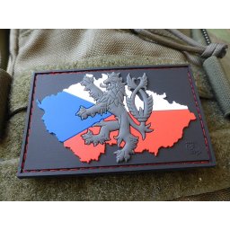 JACKETS TO GO nášivka ČESKÁ REPUBLIKA + LEV plast velcro BAREVNÁ