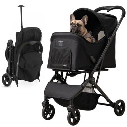 Kočárek pro zvířata Qppet Pettie Pet black