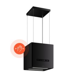Klarstein Nexture volně zavěšený ostrovní odsavač par | A++ | 40 cm | 661 m³/h | Černý