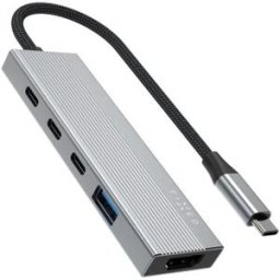 FIXED HUB Core 5v1 USB-C pro notebooky a tablety 100W PD 3.0 space gray