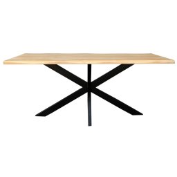 indickynabytek.cz - Jídelní stůl s kovovými nohami 160x90 cm z masivu mango