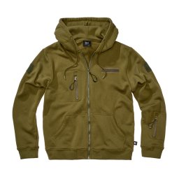 Mikina taktická na zip s kapucí Tactical Sweat Jacket ZELENÁ vel. 3XL