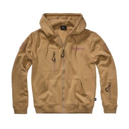 Mikina taktická na zip s kapucí Tactical Sweat Jacket CAMEL-COYOTE vel. XXL