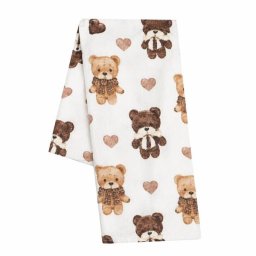 Bavlněná plena s potiskem New Baby bears with heart