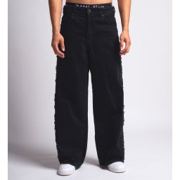 pánské kalhoty jeans baggy AFFLICTION - ALPHA - černé - 110BG216-BK