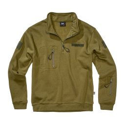 Mikina taktická 3/4 zip Tactical Sweat Troyer ZELENÁ vel. L