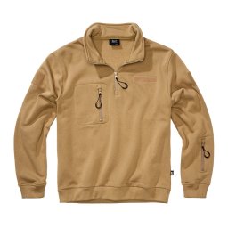 Mikina taktická 3/4 zip Tactical Sweat Troyer CAMEL-COYOTE vel. 4XL