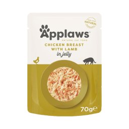 APPLAWS Cat Jelly kapsička 70g kuřecí prsa a jehněčí