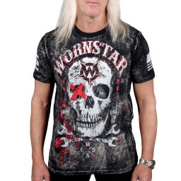 tričko pánské WORNSTAR - Death Mechanic - Grey - WSTM-DMEC