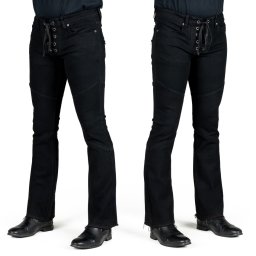 pánské kalhoty jeans WORNSTAR - Troubadour - černé - WSGP-TRUK-1
