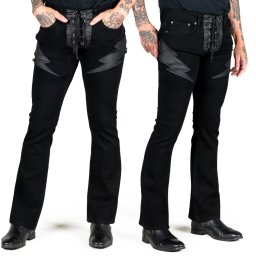 pánské kalhoty jeans WORNSTAR - Ravenbolt - černé - WSGP-RVNBOL