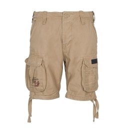 Kraťasy AIRBORNE VINTAGE s nášivkou KHAKI vel. XXL