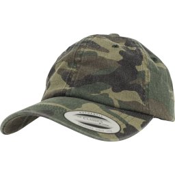 BRANDIT čepice LOW PROFILE Washed WOODLAND