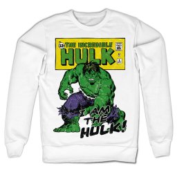mikina pánská The Hulk - I Am The Hulk - White - HYBRIS - DSN-3-HLK002-H47-9-WH