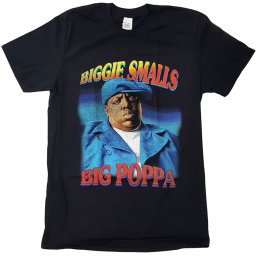 tričko pánské Notorious B.I.G. - Poppa - Black - ROCK OFF - BIGTS11MB