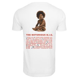 tričko pánské Notorious B.I.G. - Ready To Die Tracklist BP - White - MT1825
